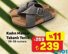 JUNO KADIN MANTAR TABANLI TERLİK